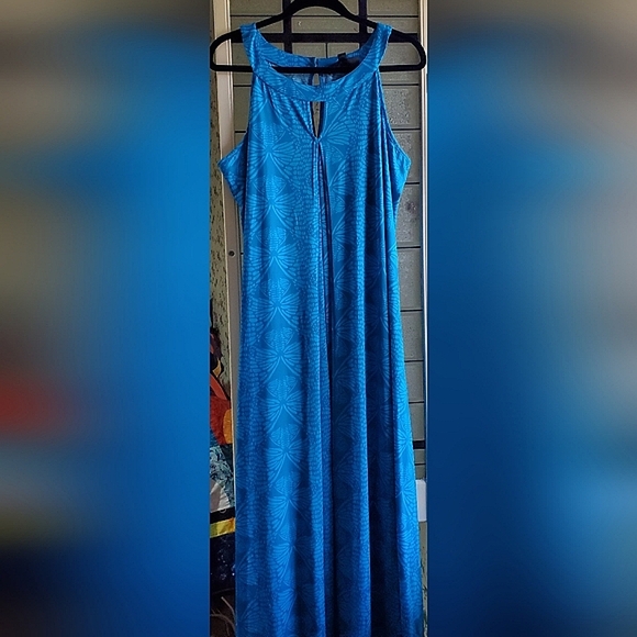 2x Anthony Originals Maxi Dress Blue Butterfly - Picture 1 of 7